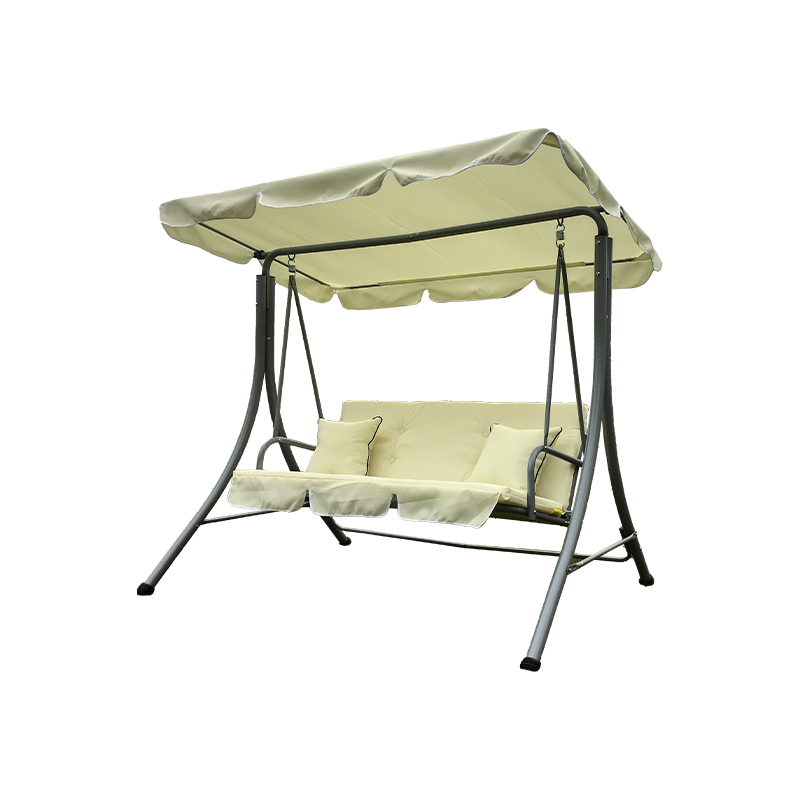 Oxford-Stoffsitz mit Kissen, Terrassenhof, 3-Sitzer-Verandaschaukel
