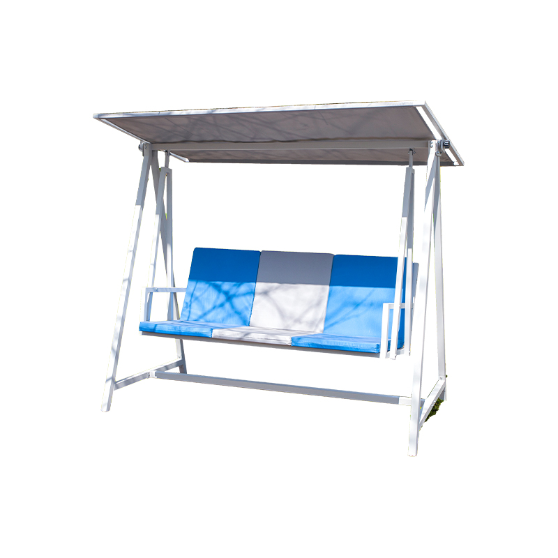 Stabiler Rahmen, Eisenlattensitz, Outdoor-Erholung, 3-Sitzer-Veranda-Schaukel